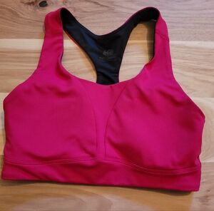 Black and Pink REI Co-op Sports Bra